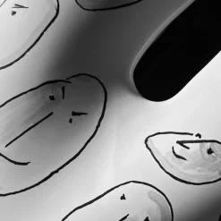 Online Pamono Heart in Ceramic Human Faces Nero N.1 by Gianni Veneziano for Kiasmo