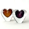 Outlet Pamono Hearts in Violet and Amber Enclosed from JS Studio, Set of 2