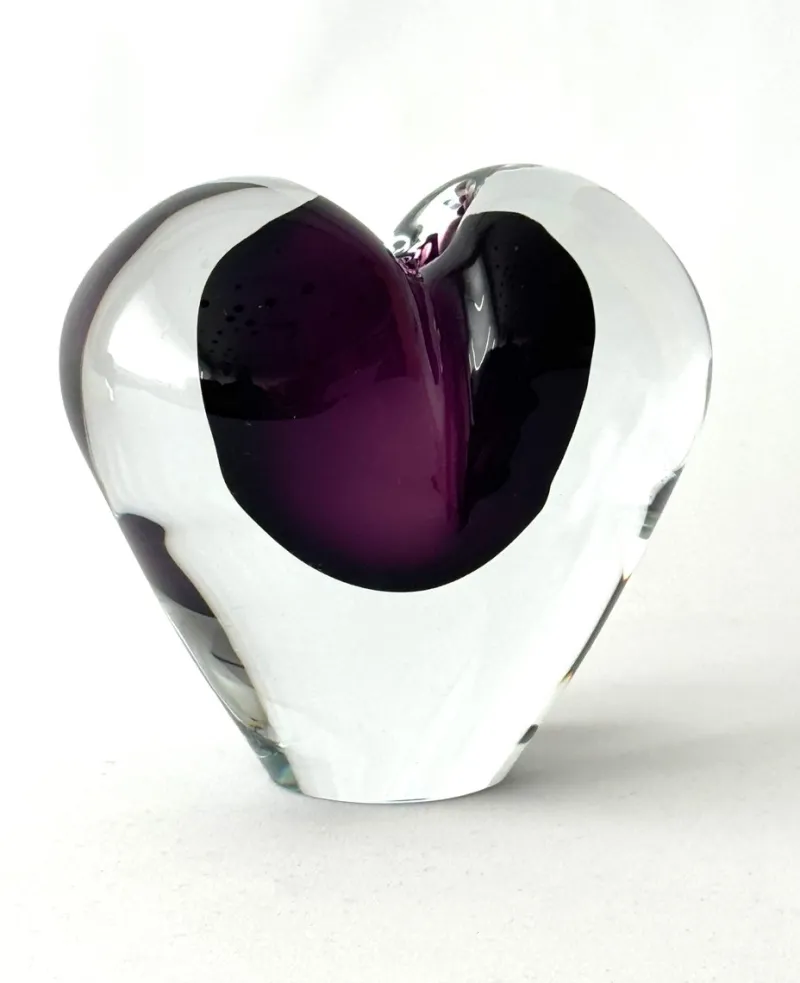 Outlet Pamono Hearts in Violet and Amber Enclosed from JS Studio, Set of 2