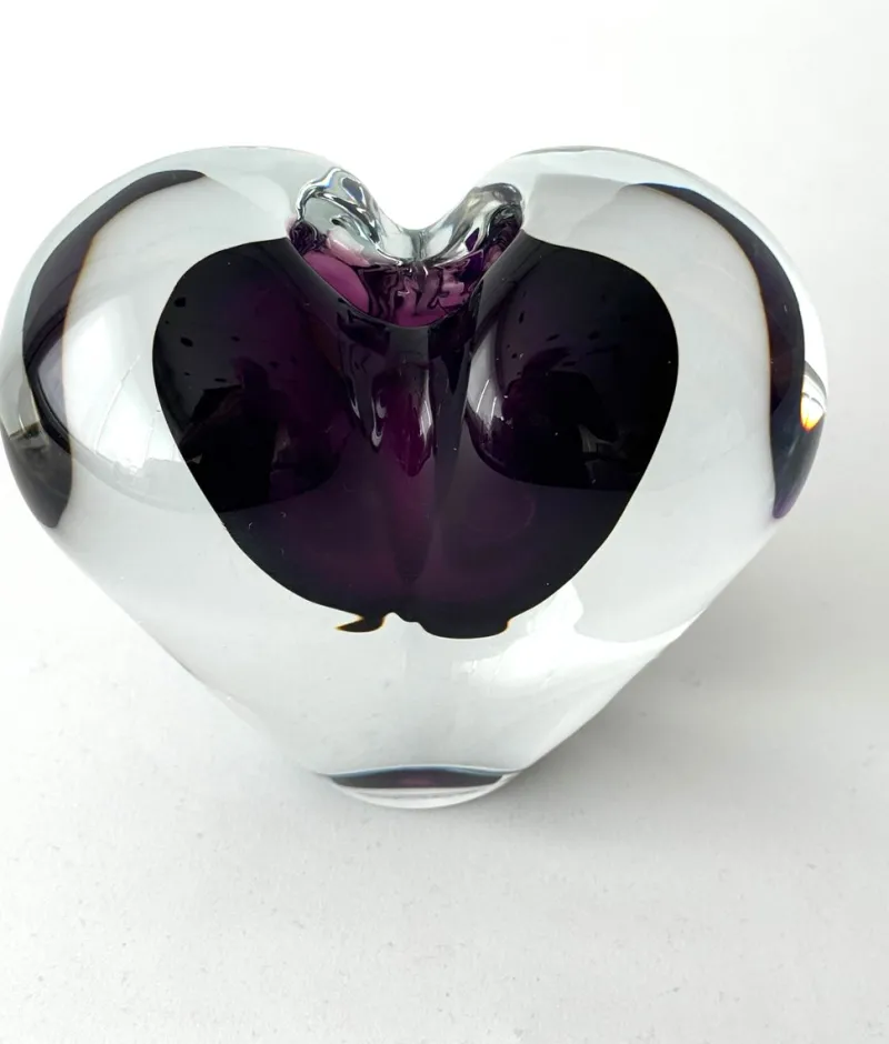 Outlet Pamono Hearts in Violet and Amber Enclosed from JS Studio, Set of 2