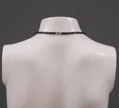 New Pamono Hematite and Quartz Necklace with Vintage Charms, 1980s