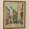 Online Pamono Hendrik Cornelis Kranenburg, Street View in Paris, 1960s, Oil on Panel, Framed