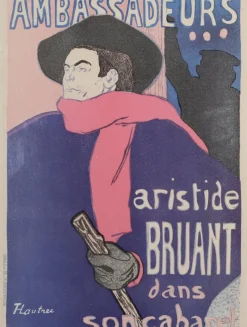 New Pamono Henri de Toulouse-Lautrec, Figurative Scenes, Prints, Framed, Set of 3