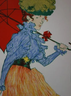 Pamono Henri Evenepoel, Au Square, Original Lithograph> Art Nouveau