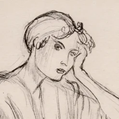Pamono Henri Matisse, Sitting Girl, Original Lithograph, 1920><noscript><img width=