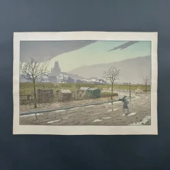 New Pamono Henri Rivière, La Butte Montmartre vue des Fortifications, Lithograph