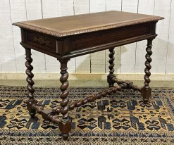 New Pamono Henry II Oak Desk, Early 20th Century