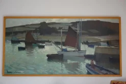 Clearance Pamono Henry Maurice Cahours, Boats in the Harbor, 1930