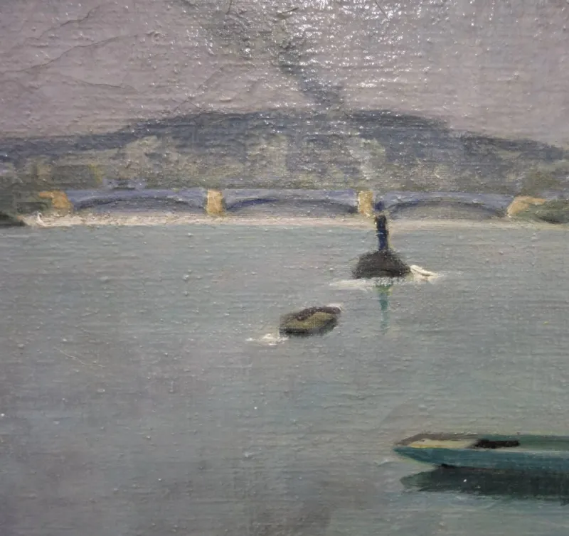 Sale Pamono Henry Maurice Cahours, the Seine at Puteaux, 1930s