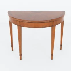 Pamono Hepplewhite Revival Games Table in Satinwood, 1900s> Game Tables