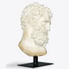 Sale Pamono Hercules Bust on Stand from Pure White Lines