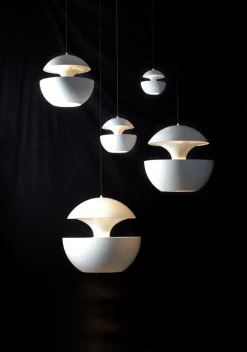 Pamono Here Comes the Sun Medium White Pendant Lamp by Bertrand Balas><noscript><img width=