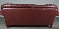 Sale Pamono Heritage 3-Seater Brown Leather Mortimer Sofa with Castors by Laura Ashley