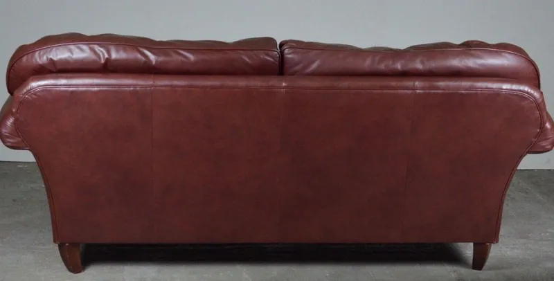 Sale Pamono Heritage 3-Seater Brown Leather Mortimer Sofa with Castors by Laura Ashley