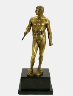 New Pamono Hermann Volz, Naked Warrior with Short Sword, 1935, Bronze