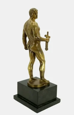New Pamono Hermann Volz, Naked Warrior with Short Sword, 1935, Bronze