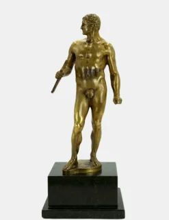 New Pamono Hermann Volz, Naked Warrior with Short Sword, 1935, Bronze