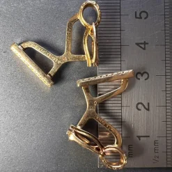 Discount Pamono Hermes Paris French Stirrup 18k Yellow Gold Cufflinks, 1950s