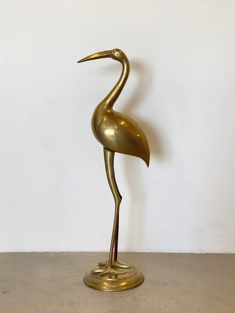 Discount Pamono Heron-Shaped Sculpture, 1970s, Brass