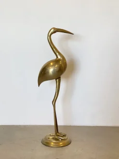 Discount Pamono Heron-Shaped Sculpture, 1970s, Brass