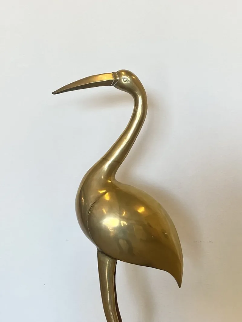 Discount Pamono Heron-Shaped Sculpture, 1970s, Brass
