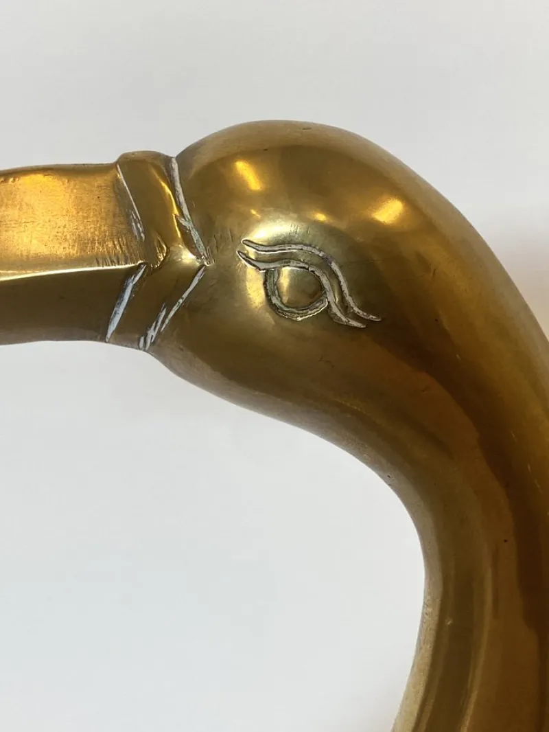Discount Pamono Heron-Shaped Sculpture, 1970s, Brass
