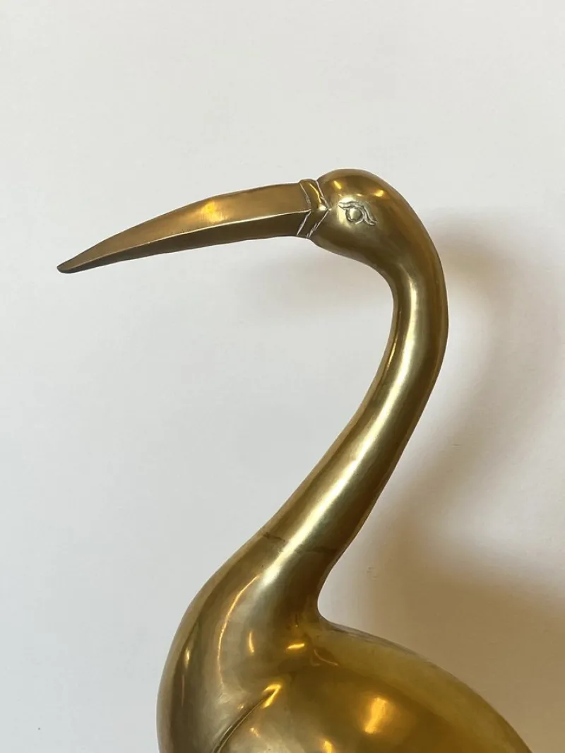 Discount Pamono Heron-Shaped Sculpture, 1970s, Brass