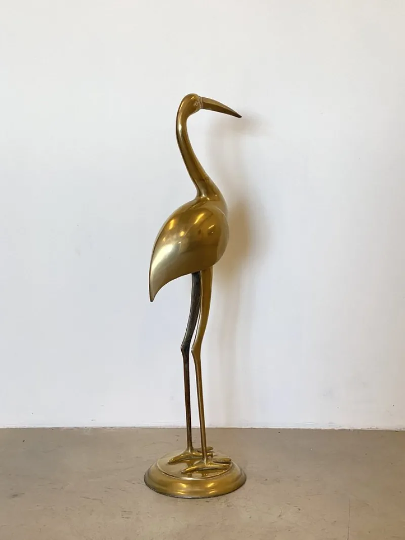 Discount Pamono Heron-Shaped Sculpture, 1970s, Brass