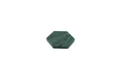 Sale Pamono Hexagonal Green Marble Coasters, Set of 2