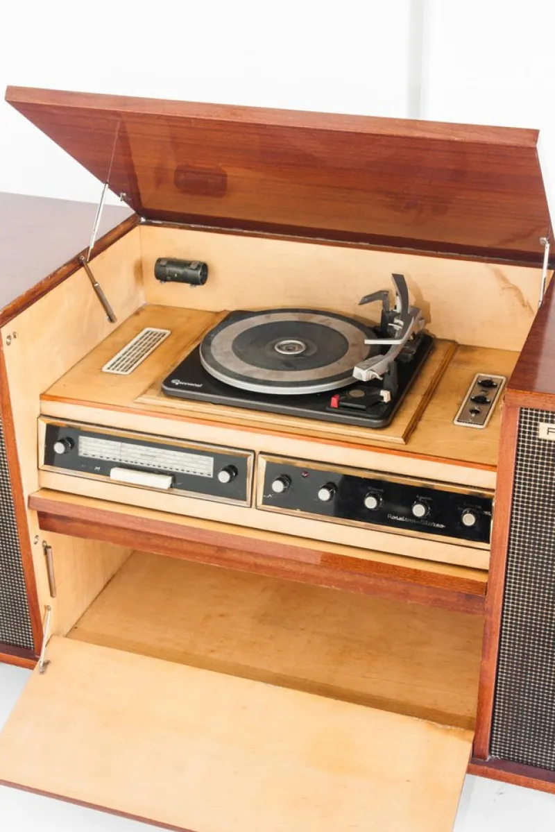 Pamono Hi -Fi Stereoletta Radio and Valves Amplifier by Roselson, Spain, 1960s> Electronics