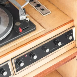 Pamono Hi -Fi Stereoletta Radio and Valves Amplifier by Roselson, Spain, 1960s><noscript><img width=