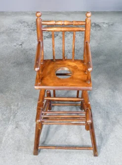 Outlet Pamono High Chair Childrens Potty in Walnut Wood