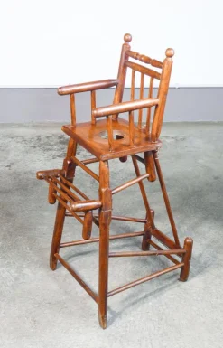 Outlet Pamono High Chair Childrens Potty in Walnut Wood