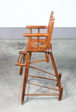 Outlet Pamono High Chair Childrens Potty in Walnut Wood