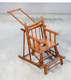 Outlet Pamono High Chair Childrens Potty in Walnut Wood