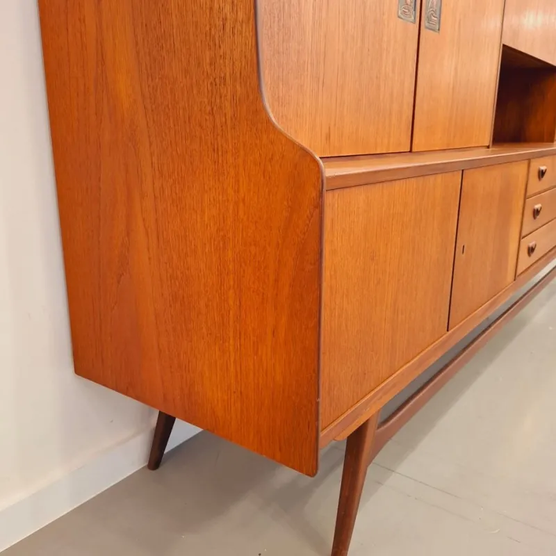 Best Pamono Highboard by Louis Van Teeffelen for Wébé, 1960s