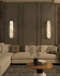 Pamono Hikari Small Iroko Wood Wall Light by Alabastro Italiano><noscript><img width=