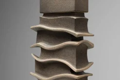 Pamono Hilbert Boxem, Abstract Sculpture, 1977, Stoneware><noscript><img width=