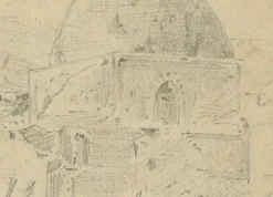 Pamono Historic View of Damascus and Burial Site of a Prophet's Wife, 1869, Paper><noscript><img width=