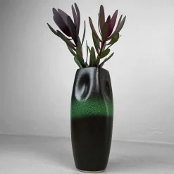 Pamono Hisui Kyō-Yaki Ikebana Vase Tachikichi, Kyoto, 1970s