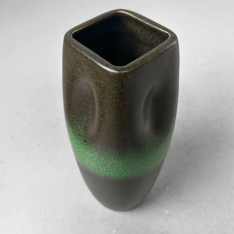 Pamono Hisui Kyō-Yaki Ikebana Vase Tachikichi, Kyoto, 1970s