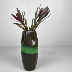 Pamono Hisui Kyō-Yaki Ikebana Vase Tachikichi, Kyoto, 1970s