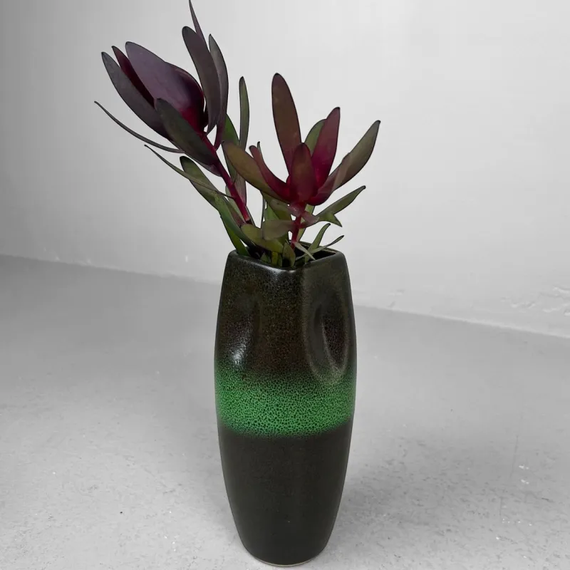 Pamono Hisui Kyō-Yaki Ikebana Vase Tachikichi, Kyoto, 1970s
