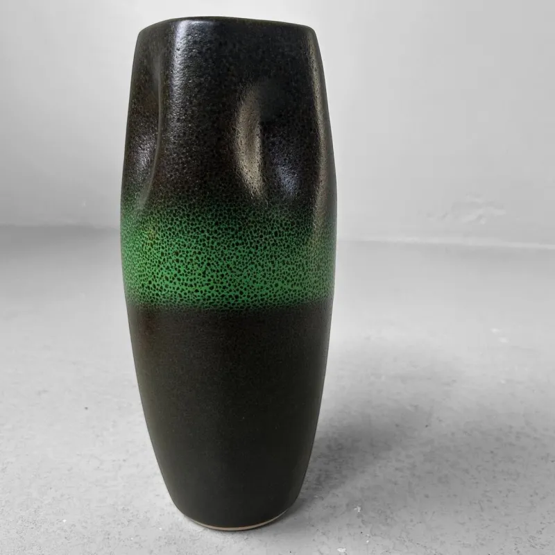 Pamono Hisui Kyō-Yaki Ikebana Vase Tachikichi, Kyoto, 1970s