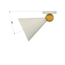 Sale Pamono HMV Cone-Shaped Wall Lamp by Wojtek Olech for Balance Lamp