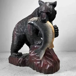 Discount Pamono Hokkaido Artist, Kibori Kuma Bear, Japan, 1960s, Wood