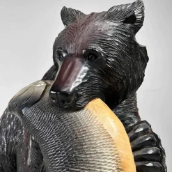 Discount Pamono Hokkaido Artist, Kibori Kuma Bear, Japan, 1960s, Wood