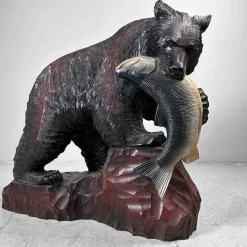 Discount Pamono Hokkaido Artist, Kibori Kuma Bear, Japan, 1960s, Wood
