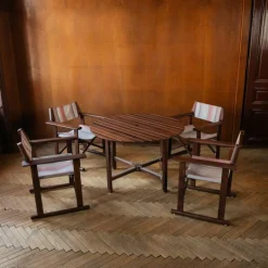 Outlet Pamono Hollywood Outdoor Garden Set by Carlo Hauner for Reguitti, Italy, 1970s, Set of 5