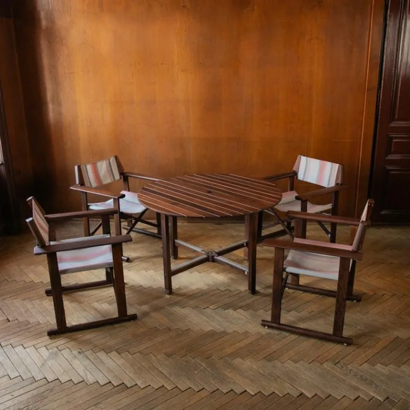 Outlet Pamono Hollywood Outdoor Garden Set by Carlo Hauner for Reguitti, Italy, 1970s, Set of 5